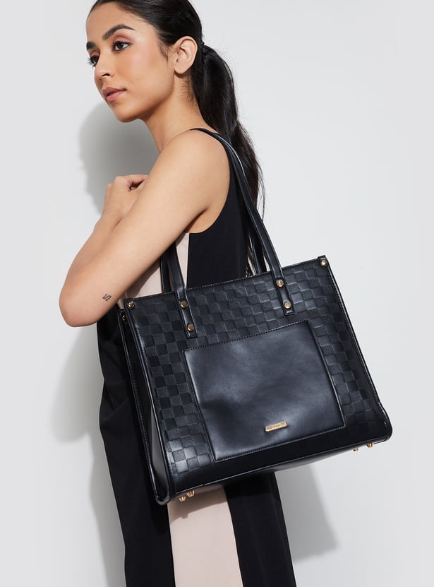 CODE Textured Shoulder Bag