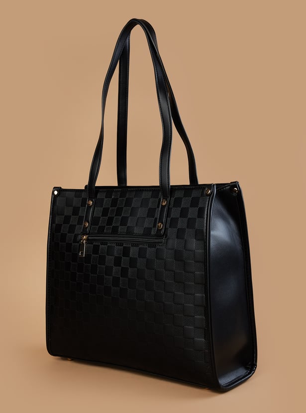 CODE Textured Shoulder Bag