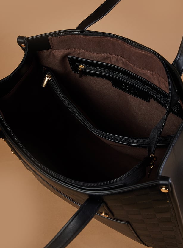 CODE Textured Shoulder Bag