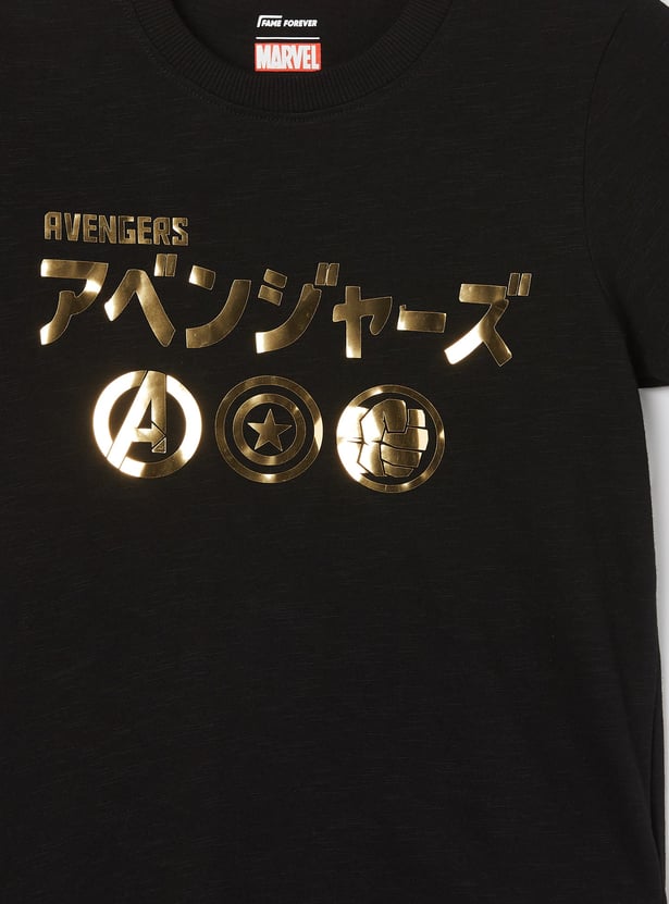 FAME FOREVER Boys Avengers Print T-shirt