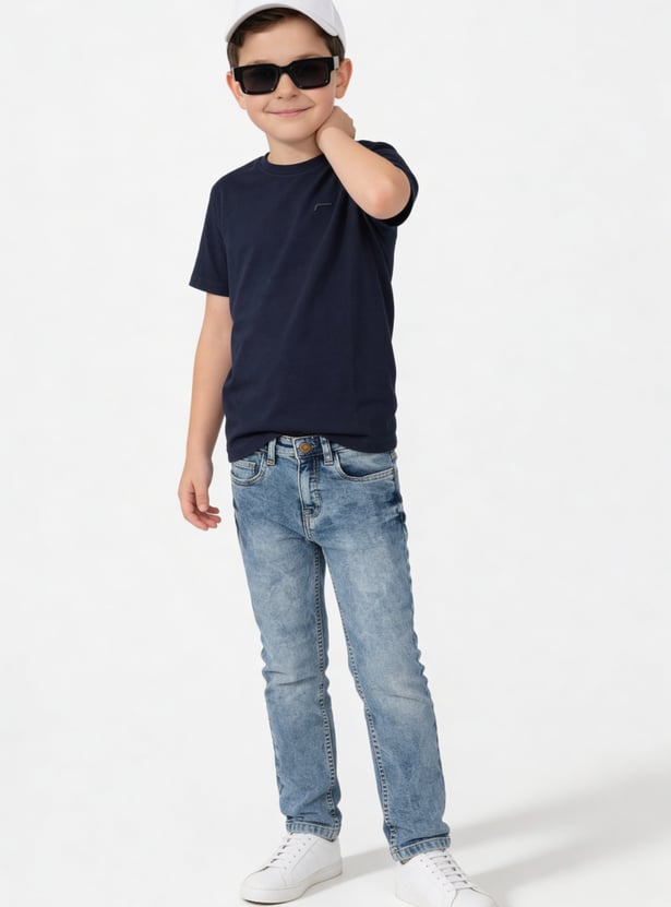 FAME FOREVER Boys Washed Jeans