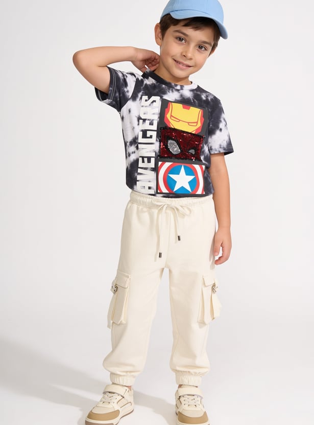 FAME FOREVER Girls Solid Cargo Joggers