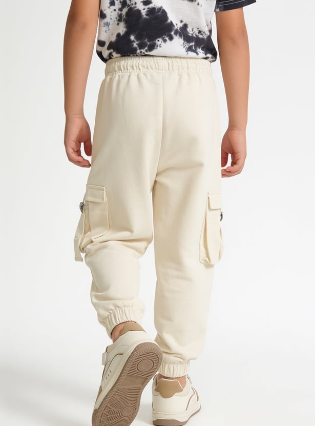 FAME FOREVER Girls Solid Cargo Joggers