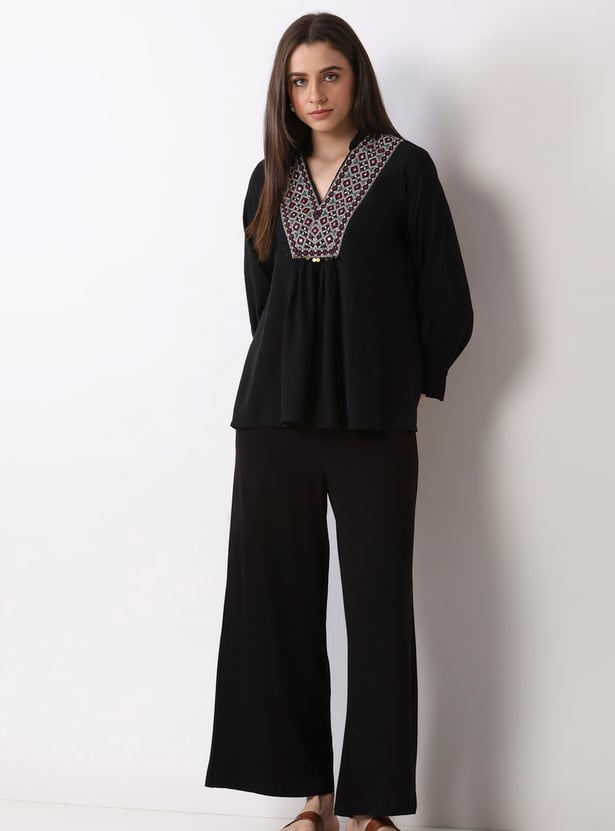 BIBA Solid Palazzos