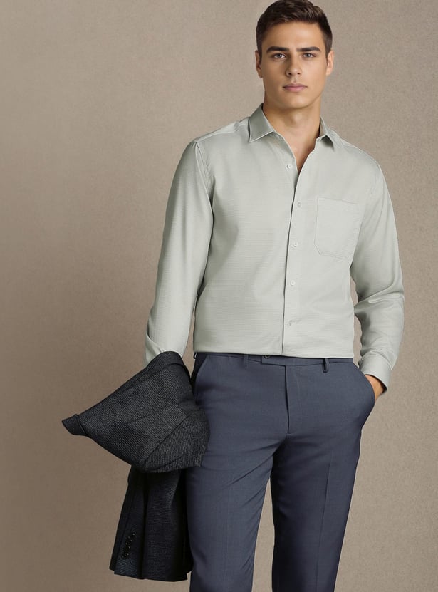 LOUIS PHILIPPE Solid Regular Formal Shirt