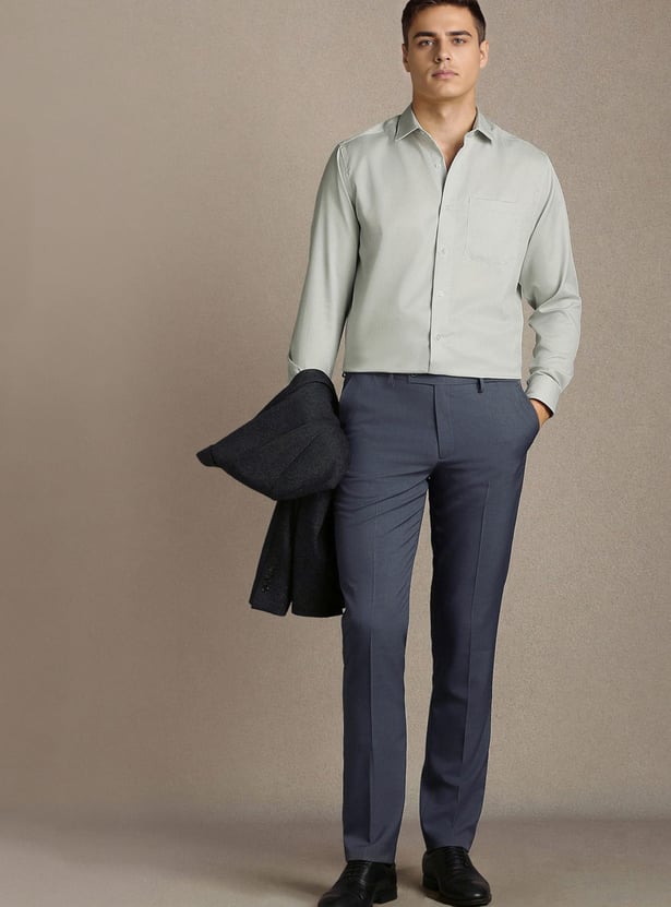 LOUIS PHILIPPE Solid Regular Formal Shirt