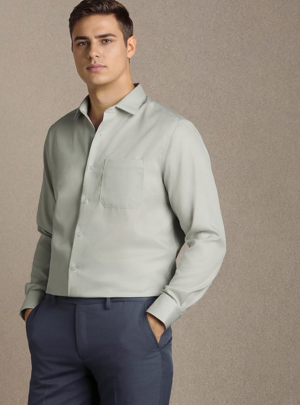 LOUIS PHILIPPE Solid Regular Formal Shirt