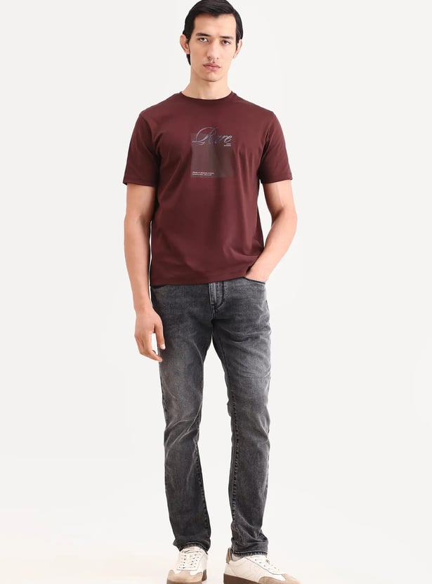 RARE RABBIT Washed Slim Tapered Jeans