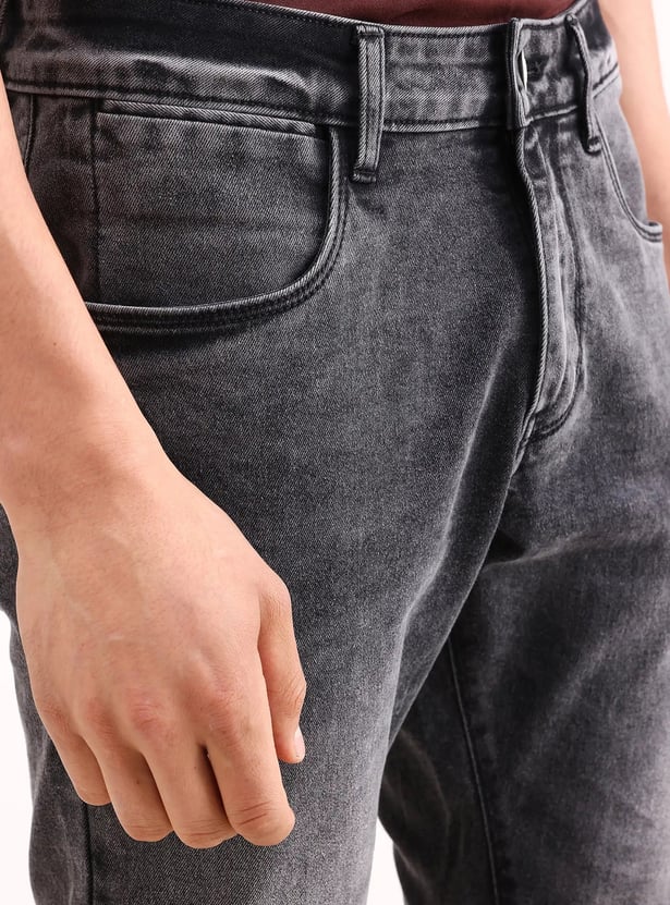 RARE RABBIT Washed Slim Tapered Jeans