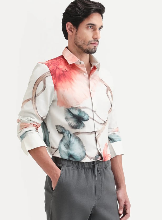 RARE RABBIT Printed Regular Fit Shirt