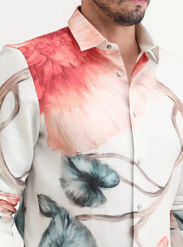 RARE RABBIT Printed Regular Fit Shirt