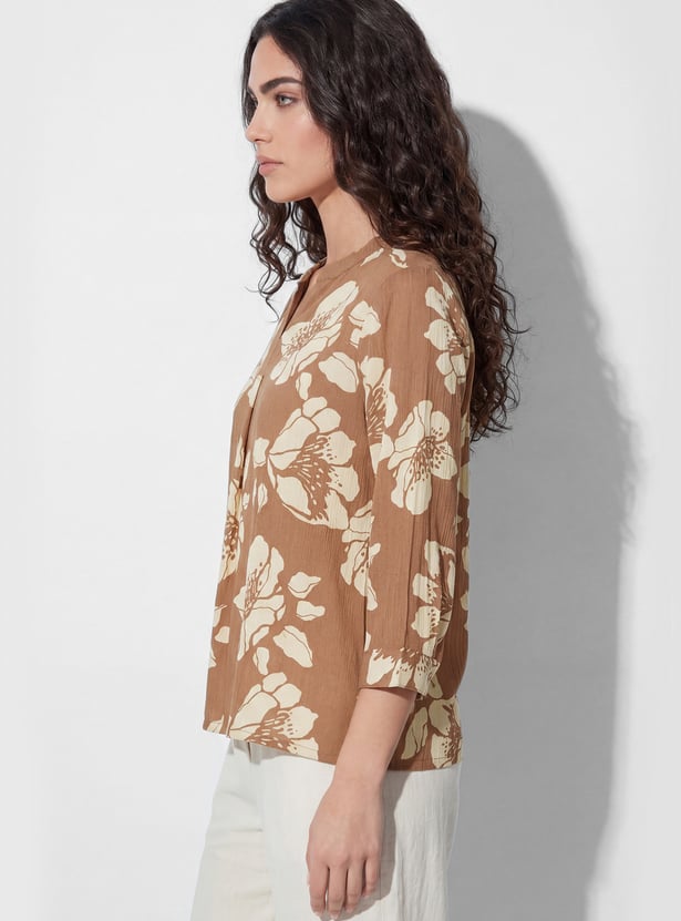 FAME FOREVER Floral Print Top