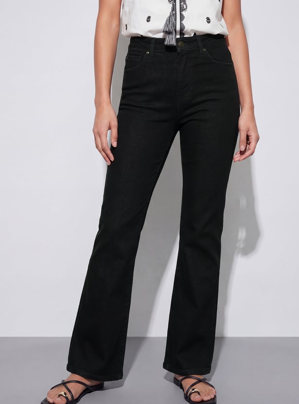FAME FOREVER Solid Bootcut Jeans