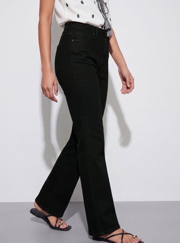 FAME FOREVER Solid Bootcut Jeans