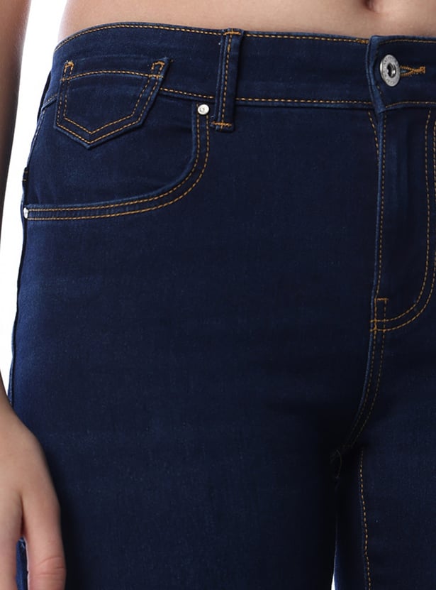 ONLY Solid Flared Jeans