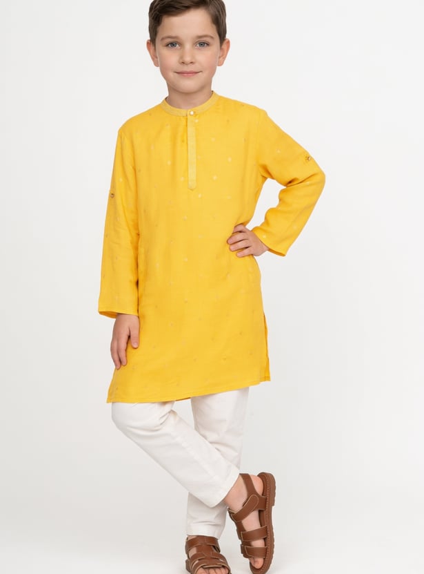 MELANGE Boys Printed Kurta with Pyjama Set