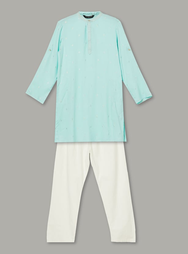 MELANGE Boys Printed Kurta with Pyjama Set
