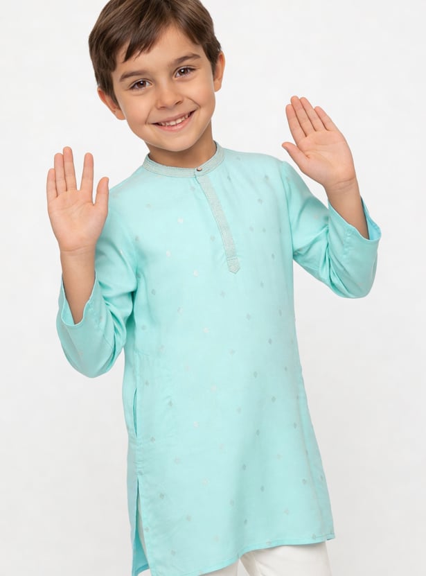 MELANGE Boys Printed Kurta with Pyjama Set