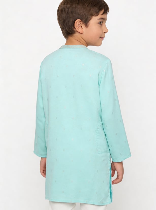 MELANGE Boys Printed Kurta with Pyjama Set