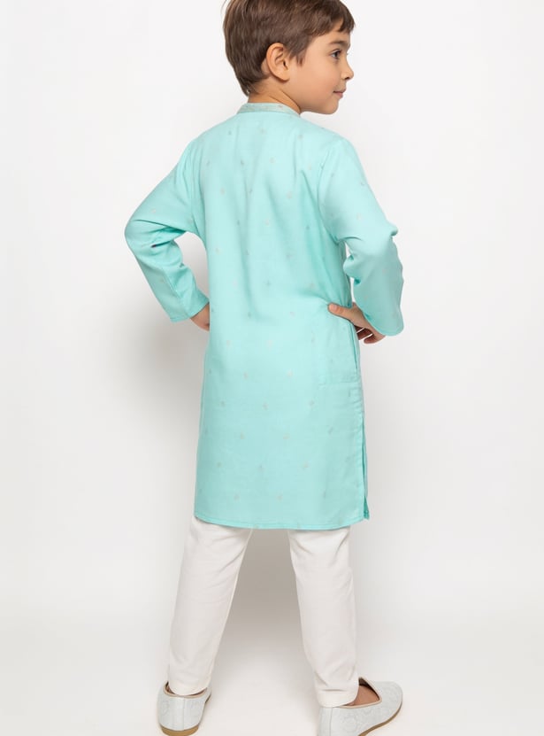 MELANGE Boys Printed Kurta with Pyjama Set