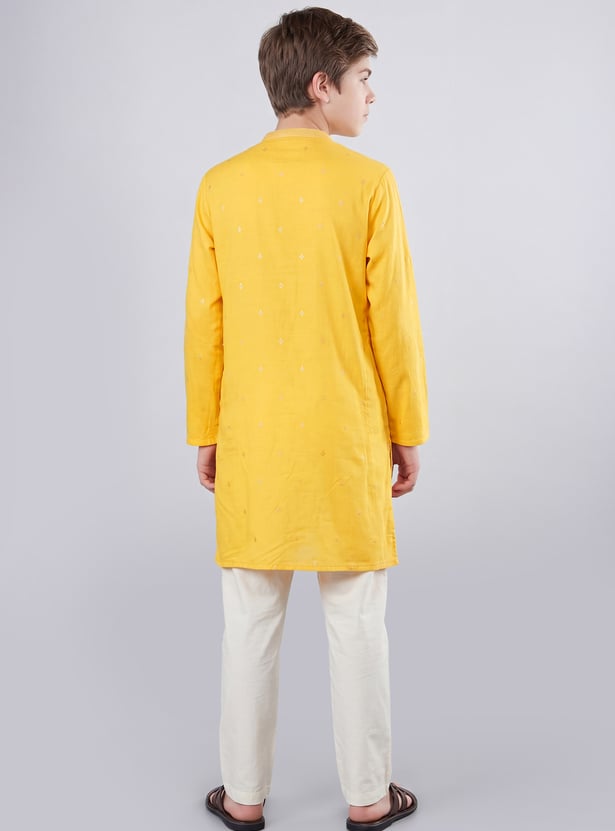 MELANGE Boys Printed Kurta with Pyjama Set