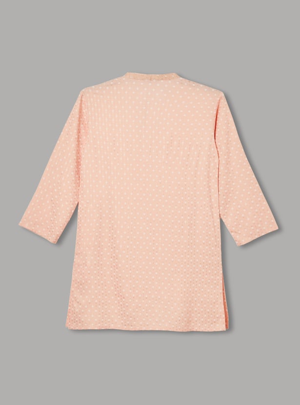 MELANGE Boys Solid Kurta with Pyjama Set
