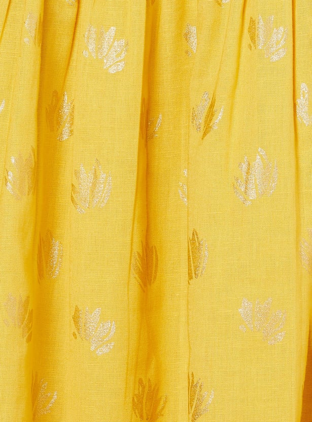 MELANGE Girls Embellished Wrap Dress