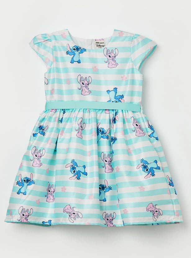 FAME FOREVER Girls Stitch Print A-line Dress