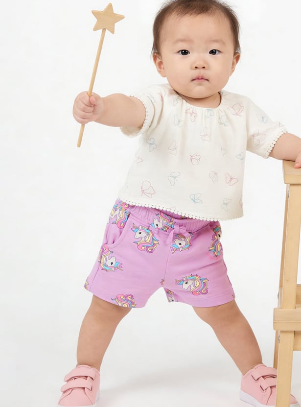 FAME FOREVER Girls Printed Shorts