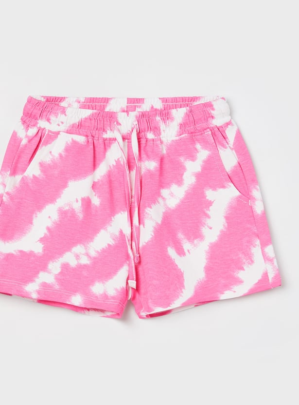 FAME FOREVER Girls Tie & Dye Shorts