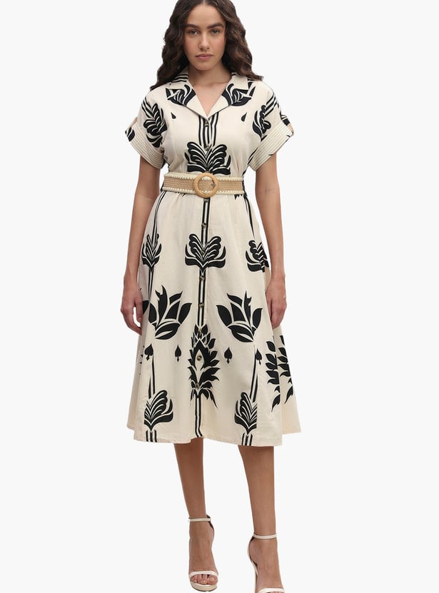 VERO MODA Floral Print Midi Dress