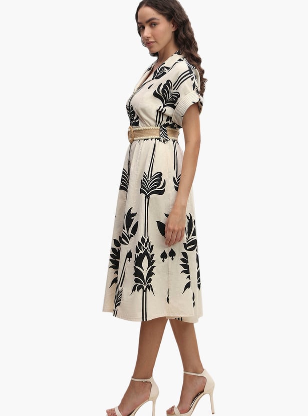 VERO MODA Floral Print Midi Dress