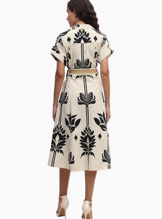 VERO MODA Floral Print Midi Dress