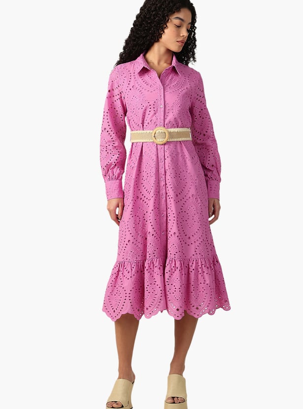 VERO MODA Schiffli Midi Dress