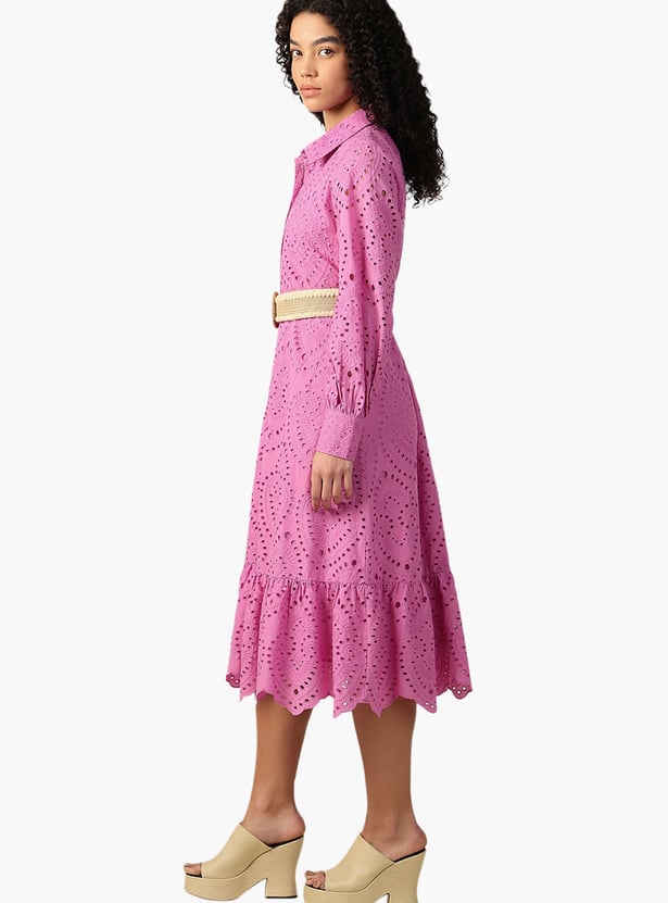 VERO MODA Schiffli Midi Dress