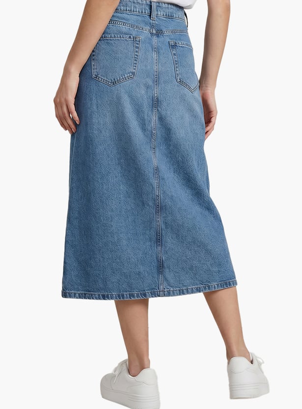 VERO MODA Buttoned Denim Skirt
