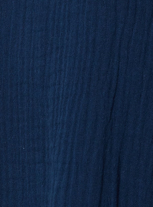 MELANGE Textured Straight Kurta Set