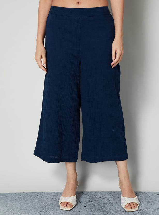 MELANGE Textured Straight Kurta Set