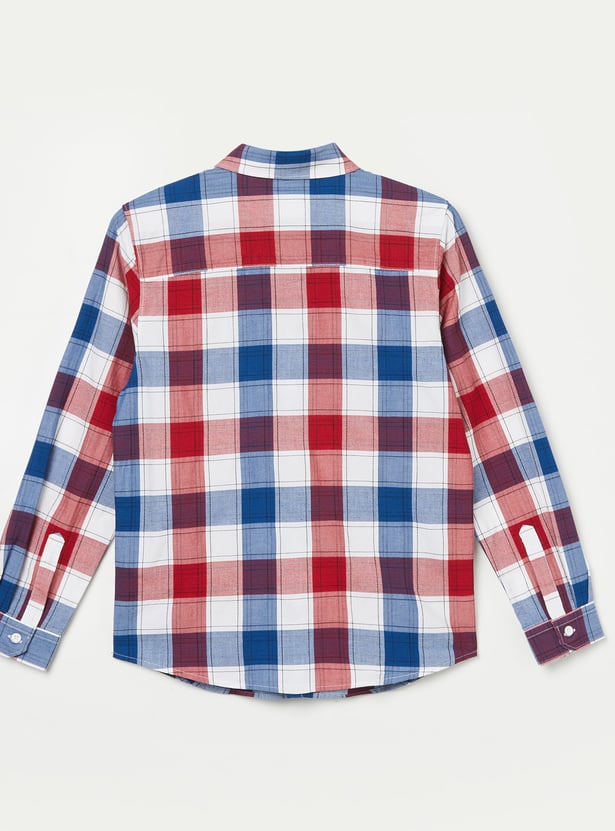 ALLEN SOLLY Boys Checked Shirt