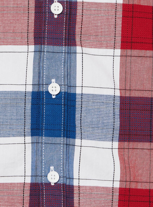 ALLEN SOLLY Boys Checked Shirt
