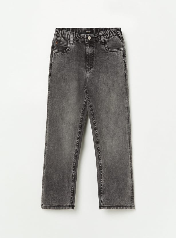 ALLEN SOLLY Boys Stonewash Regular Fit Jeans