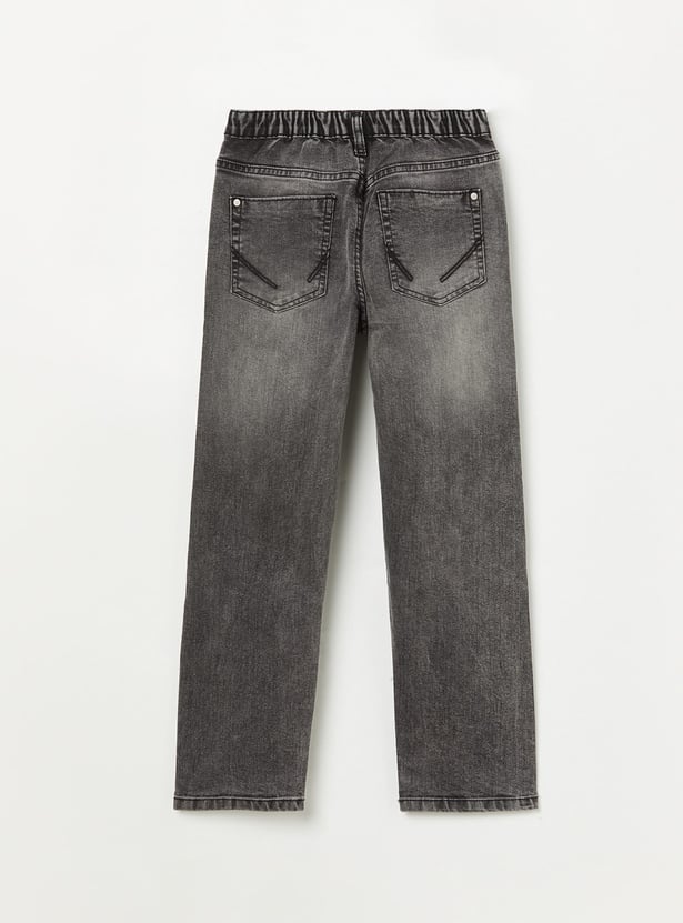 ALLEN SOLLY Boys Stonewash Regular Fit Jeans