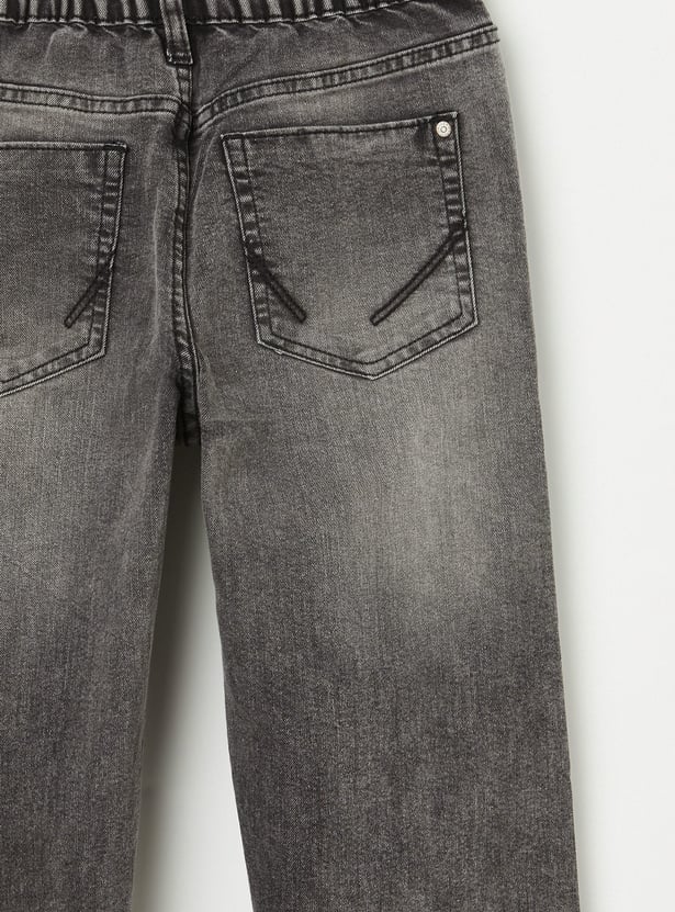 ALLEN SOLLY Boys Stonewash Regular Fit Jeans