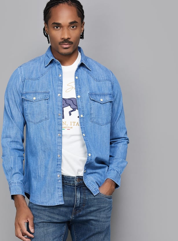 SPYKAR Solid Regular Fit Shirt