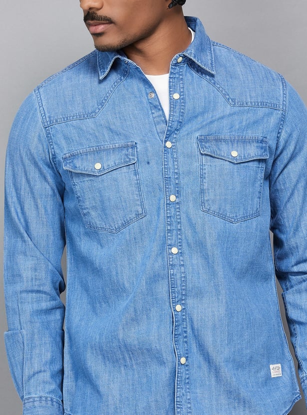 SPYKAR Solid Regular Fit Shirt
