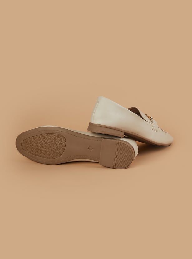 CODE Solid Horsebit Loafers