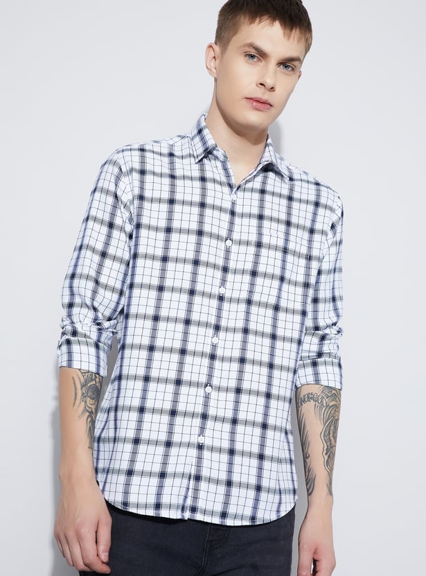 FAME FOREVER Checked Smart Fit Shirt