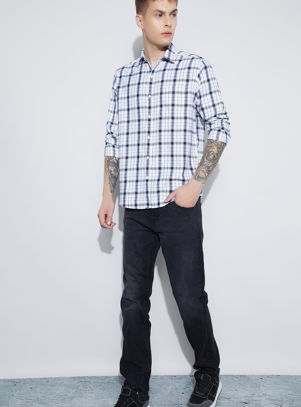 FAME FOREVER Checked Smart Fit Shirt