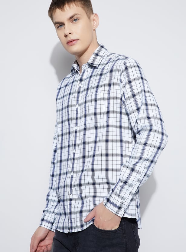 FAME FOREVER Checked Smart Fit Shirt