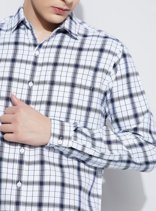FAME FOREVER Checked Smart Fit Shirt